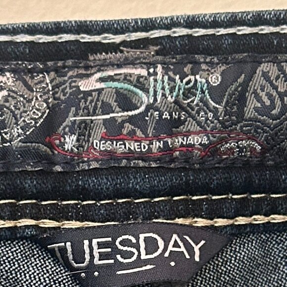 SIlver Jeans Tuesday skinny jeans sz 26 - Picture 6 of 12